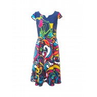 BBD Billy dress colorful blue