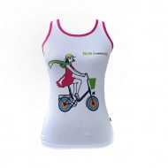BBD shirt MyPonybikeandMe no sleeves white