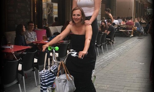 BACKPACK ON A BIKE
